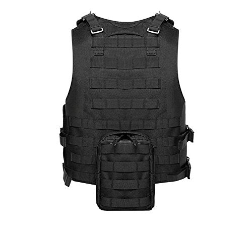 Trainning Tactical Airsoft Paintball Combat Swat Assault Army Shooting Hunting Outdoor Molle Police Vest - color: Gray1