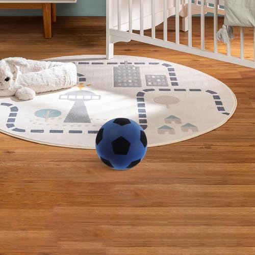 SUPVOX Silent Soccer Ball 7.08In Soft Pu Indoor Football for Kids Quiet Training Toy Improve Soccer Skills and Reaction for Home and School Play
