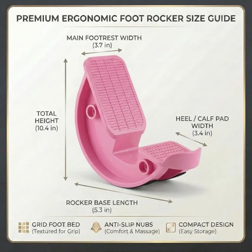 Foot Stretcher Rocker Board Calf Ankle Stretch Balance Trainer Yoga Fitness Stretching Board 300KG Capacity
