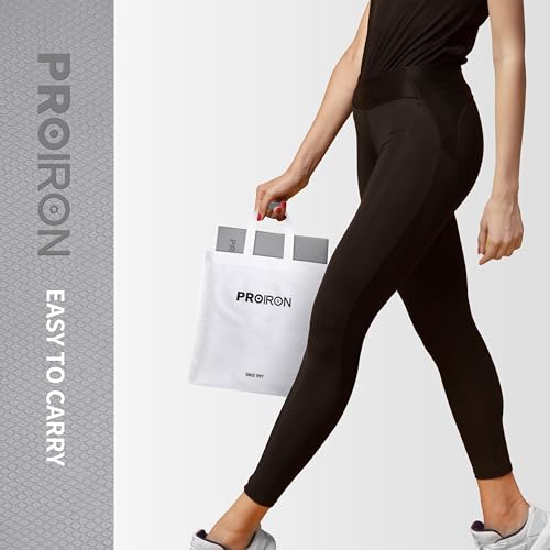PROIRON Foldable Yoga Mat 0.24"/0.16" for Home Workout & Travel, Non Slip Travel Yoga Mats with Carry Bag, Packable Yoga Mat for Home Gym, Pilates, Fitness,Stretching - color: (0.24" TPE) Gray