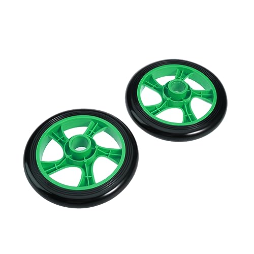 Dual Wheel Mute Ab Roller Knee Pad for Core Strength Training Stable Design Lightweight and Portable Fitness Equipment for Home Use Green
