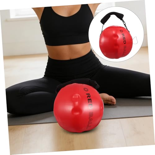 Mipcase Water Weights Sandbag Kettlebell Workout Bag 30x30cm Red Portable Strength Training Equipment for Home Gym and Outdoor Fitness