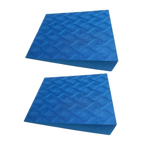 2 Pieces Yoga Brick Slant Board Calf Stretcher EVA Squat Wedge Block Heel Elevated Block Stable Base Suitable for Gym Pilates Stretching Home Exercise