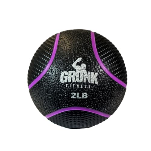 Gronk Fitness Premium Medicine Ball | Non-Slip Weighted Medicine Ball | Great Wall Ball for Full Body Workouts | Perfect for Strength & Conditioning Exercises