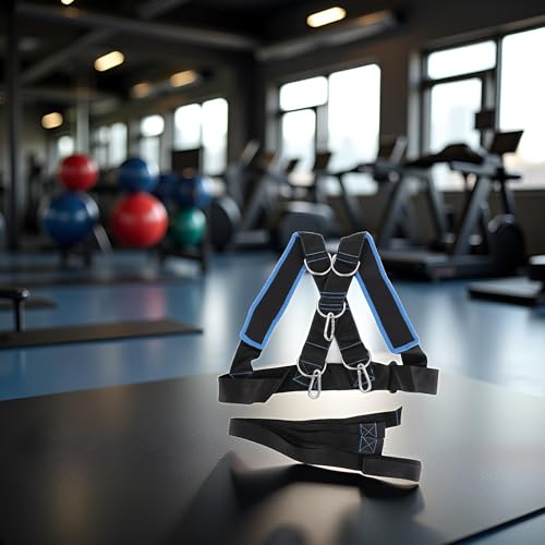 Resistance Sled Harness Band, Weight Sled Training Adjustable & Cushioned Strap for Speed Strength Training