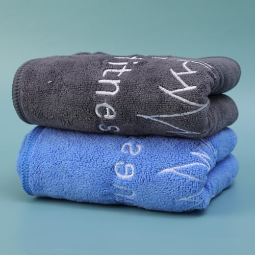 Multifunctional Fitness Towel for Sports Super Soft Quick-Drying Microfiber Towels Swimming Gym Equipment Sweat Pad (Dark Gray)