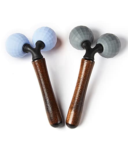Relax Massage Roller - Body Massage Tools Myofascial Trigger Points Reduce Muscle Soreness Tightness Leg Cramps for Circulation, Stress, Arthritis and Hand Pain Relief & Recovery (Grey)