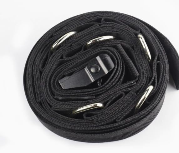 Black Door Anchor Band Strap for Resistance Bands Exercises - Strap ONLY (Resistance Bands & Handles NOT Included), Multi-Point Anchor Gym Attachment for Home Fitness, Easy to Install & Durable
