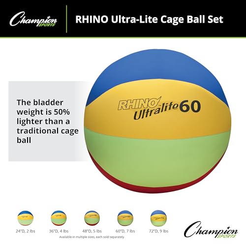 Champion Sports Rhino Lite Cage Ball Set - size: 72-Inch Diameter