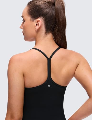 CRZ YOGA Butterluxe Y Back Tank Tops - color: Black, size: Large