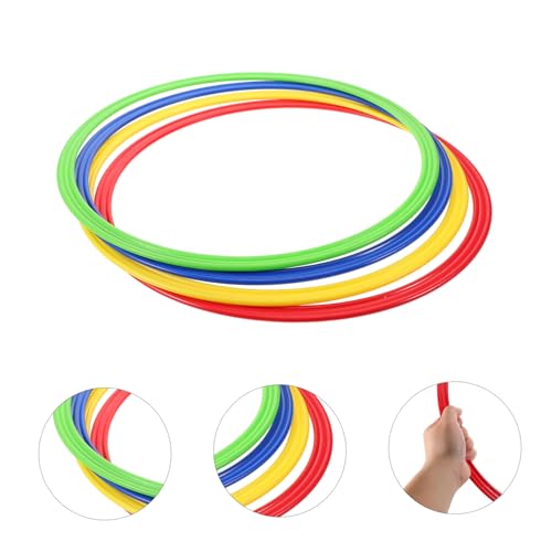 Yardwe 4pcs Enhanced Agility Training Soccer Speed Agility Rings Football Training Gear for Drills Coordination