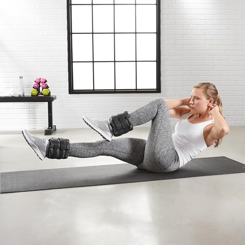 Amazon Basics Adjustable Ankle Weights - style: 10 Pound Set (5 Pounds Each)