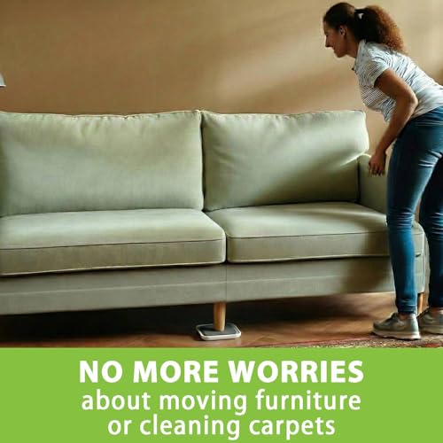 12 Pack Furniture Sliders for Carpet Hardwood Tile Heavy Moving, 4.7 Inch Movers Pads Protectors Large Gliders for Sofa Couch Bed Cabinet (Beige, 4.7") - size: 4.7"