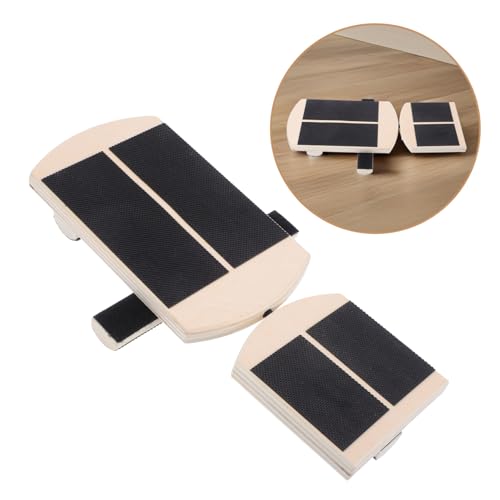 STOBAZA Wooden Calf Stretch Board for Dancers Balance Trainer for One-legged Exercises Portable Foot Strengthener and Ankle Stability Device for Home Gym Use