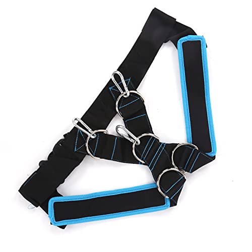 Weight Bearing Shoulder Strap Pulling Sled Harness Vest, Resistance Training Harness with Adjustable Pulling Strap for Tire Sled Drag, Core and Leg Strength Workout