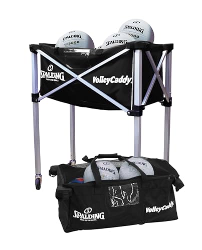 Generic Volleyball Ball Cart - Holds 8 Balls - Black - One Size