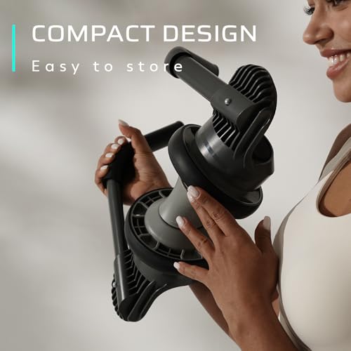 Fitness Ab Roller Wheel with Elbow Support Abdominal Trainer Roller Workout Equipment for Core Strength Training for Men and Women