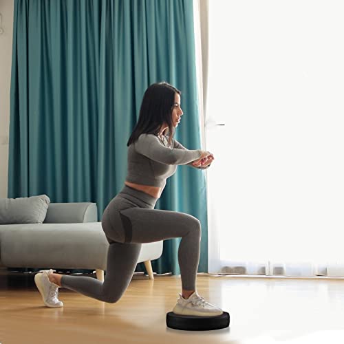 2 Pcs Foam Balance Pad Non Slip Stability Trainer Pad Oval Balance Board Exercise Pad Cushion for Women Men Kids Dancing Balance Training Workouts Yoga Physical Therapy, Black and Blue