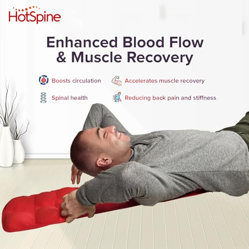 Microwavable Heated Acupressure Back Stretcher by Hot Spine - Full Back and Neck Decompression, Spine Alignment, and Deep Tissue Therapy with 24 Heated Massage Sections for Ultimate Back Pain Relief