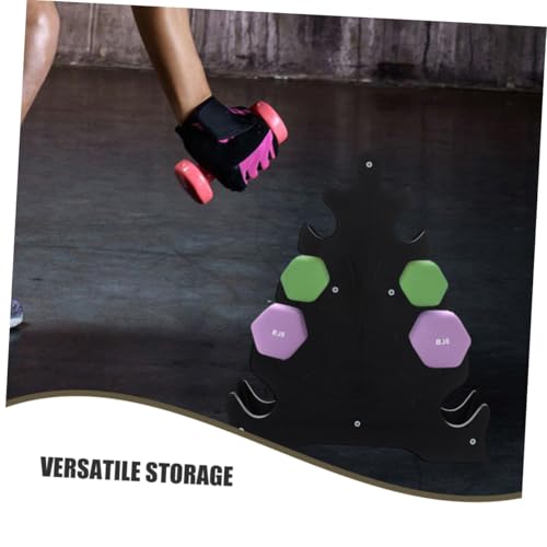 Kisangel 3pcs Dumbbell Rack for Home Gym Heavy-duty Fitness Equipment Stand for Efficient Weight Storage Compact Design for Dumbbells and Kettlebells