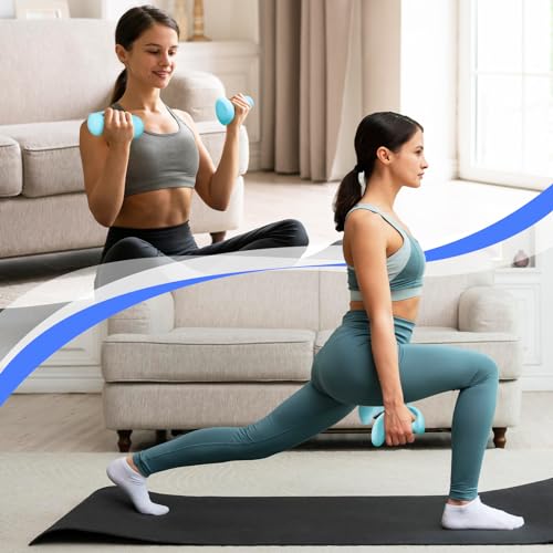 HXD-ERGO Ergonomic Dumbbells Weights Set-Hand Weights for Women at Home, Ear Dumbbells Weights for Pilates, Yoga, Jogging,StrengthTraining - color: 4 LBS