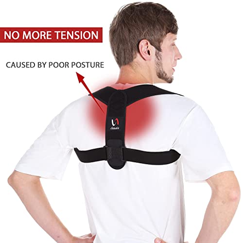 Posture Corrector for both Men and Women, Comfortable Upper and Back Brace, Adjustable Back Straightener Support for Back, Shoulder and Neck