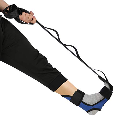 Professional Stretching Belt for Yoga Pilates, Rehabilitation Strap for Leg Training, Multi Ring Buckle Design with Super Long Stretch Belt, for Athletes Dancers Physiother