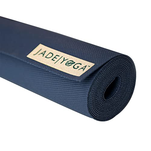 JadeYoga Voyager Yoga Mat - Lightweight & Portable Rubber Yoga Mat - Non-Slip Exercise Mat for Women & Men - Great for Yoga, Home Workout, Gym Fitness, Pilates, Stretching, and More