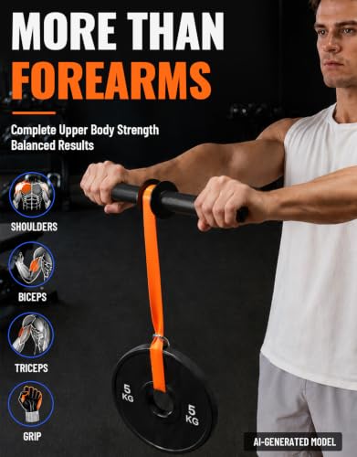 Fitarc Forearm Wrist Strengthener Grip Strength Trainer - color: Wrist Roller