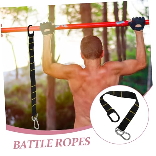 HEMOTON Fitness Sled Pulling Belt Adjustable Endurance Training Harness with Spring Buckle Durable Straps for Sled Pull Training for Home Gym Workouts and Athletes