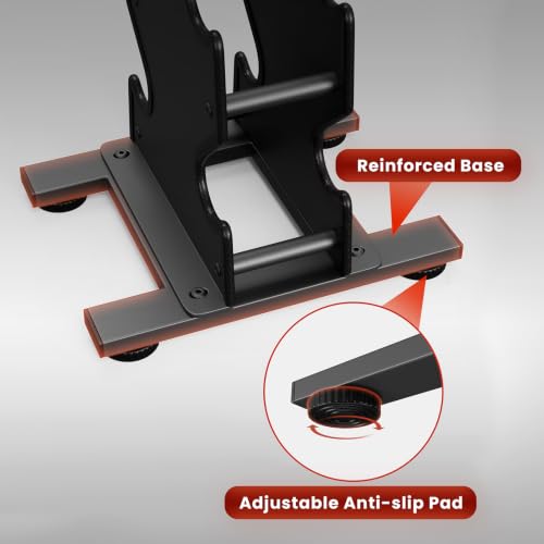 Dumbbell Rack Stand Only, 7-Tier | 5-Tier | 3-Tier Weight Rack for Dumbbell - color: Black, size: 3 Tier