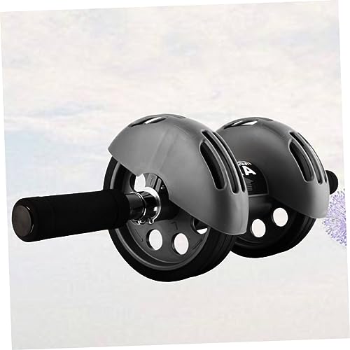 Automatic Rebound Ab Wheel with Dual Wheels and Blue Kneeling Pad Abdominal Roller for Core Workout Muscle Toning and Fitness Training at Home Gym