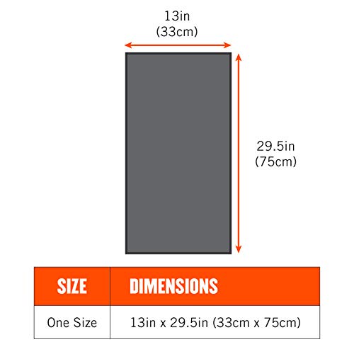 Ergodyne Chill Its 6602 Cooling Towel, Long Lasting Cooling Relief,Lime 29.50" x 0.50" - color: Lime