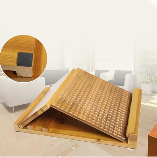 Folding Wooden Stretching Board Leg Stretcher Nonslip Fitness Board for Foot Massage Flexibility Homes Gym Fitness