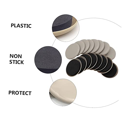 TEHAUX 16pcs Heavy Duty Furniture Glides Moving Pads Core Sliders Material for Moving No Scratch and Noise