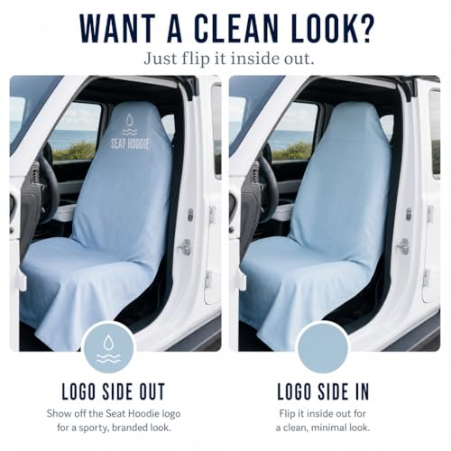 Microfiber Towel Seat Cover (Coastal Blue) - color: Coastal Blue