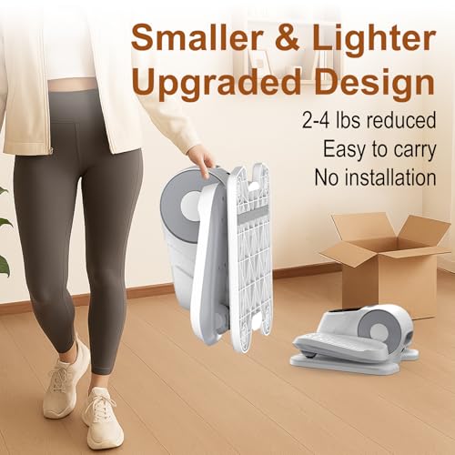 VIVURN® 028 Under Desk Elliptical 12 Speed 5 Modes Motorized Leg Exerciser While Sitting for Seniors As Seen on TV Low Impact Electric Pedal Exerciser with Non-Slip Mat Quiet for Home and Office