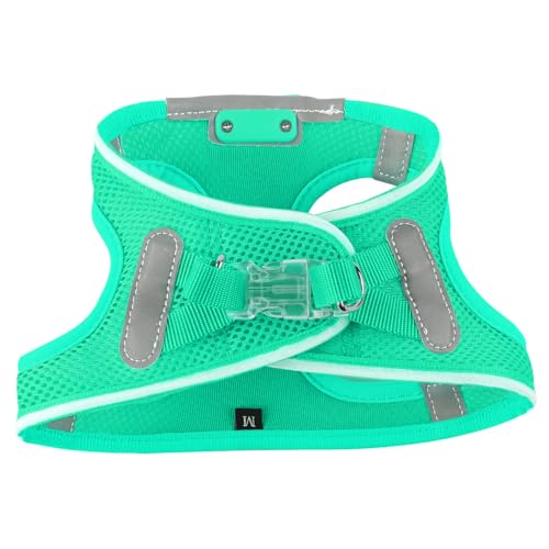 Light Up Dog Harness, Rechargeable LED Dog Harness for Small Medium Dogs - color: Light Green, size: L