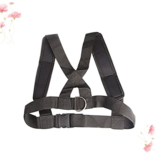 Adjustable Heavy Duty Sled Fitness Harness with Padded Shoulder Strap for Resistance Training and Strength Workouts No-slip Belt System for Running and Endurance Exercises
