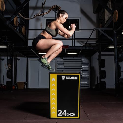 Fitvids Plyo Box, 3-in-1 Foam Plyometric Jump Box, 16”x20”x24” Box Jump for for Home Gym Training Fitness Workout Exercise