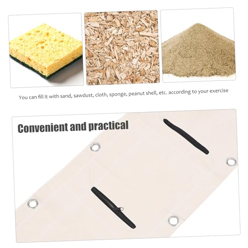 DOITOOL Triplet Boxing Sandbag Empty Wall-Mounted Workout Sandbag 110x40cm Hanging Fitness Punching Bag for Boxing Training and Martial Arts