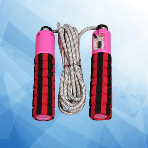 Ciieeo Automatic Counting Jump Rope with Digital Counter, Foam Handle Skipping Rope for Workout and Fitness Training, Adjustable Length for Gym Exercise and Cardio Random Color