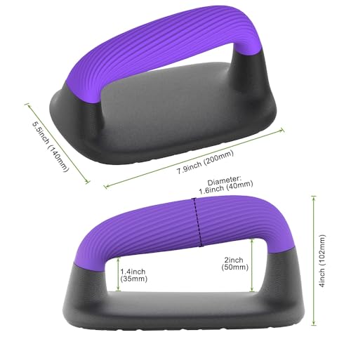 Push Up Bars, Ergonomic Pushup Handles for Home Gym Training - color: A: Blue Purple