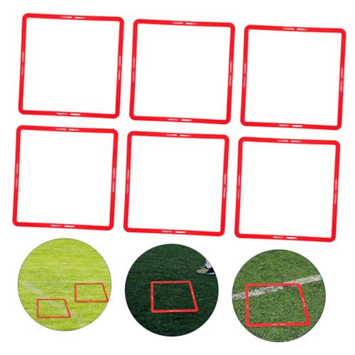 Hemoton Agility Training Rings Set 6pcs Professional Speeds Train Rings Football Training Boys and Girls' Hand-Eye Coordination