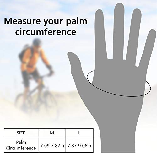 Accmor Cycling Gloves for Men Women, Bike Gloves Half Finger Road Bike MTB Gloves, Anti-Slip Shock-Absorbing Glove for Fitness Cycling Outdoor Sports