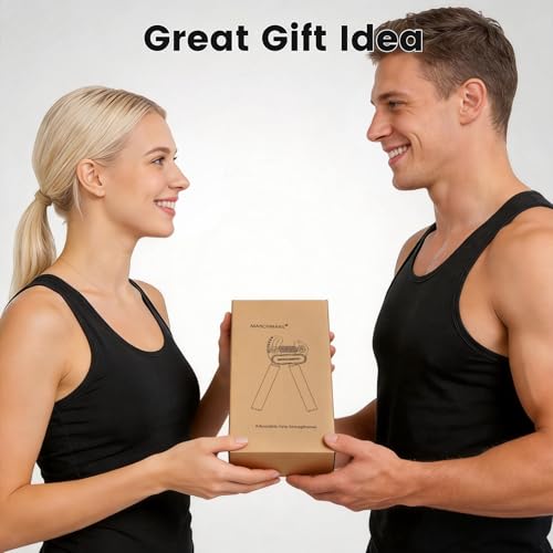 All-Metal Dual Spring Grip Strength Trainer, Forearm Strengthener, Hand Gripper Strengthener Adjustable Resistance(33-132Lbs) - Ideal for Grip Strength, Muscle Building, Recovery