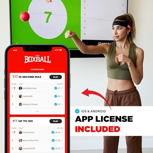 Boxbollen® Boxing Reflex Ball - The Notorious Conor McGregor Limited Edition - App-Connected Punch Counter - Reaction Ball for Hand Eye Coordination Training - Gift for Boxer Athlete, All Ages - Green