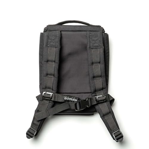 GORUCK Ruck Plate Carrier 3.0 - Streamlined Weighted Rucking Backpack w/Ergonomic Back Support & Extra Padded Straps - Compatible Ruck Plates, Black