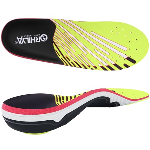 240lbs+ Arch Support Insert Plantar Fasciitis Pain Relief Insole - color: Light Green, size: MEN (6-6 1/2)|WOMEN (8-8 1/2)--250MM