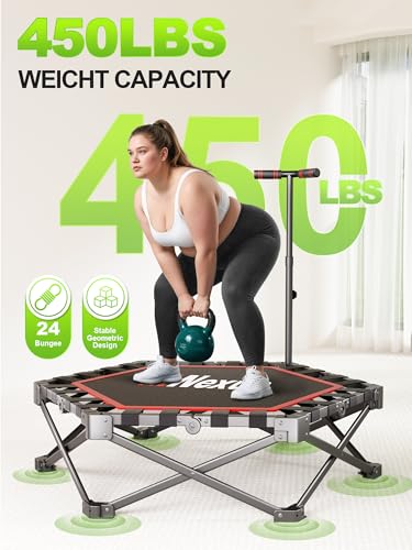 Hip Abductor Machine & 42" Foldable Mini Trampoline for Women/Men
